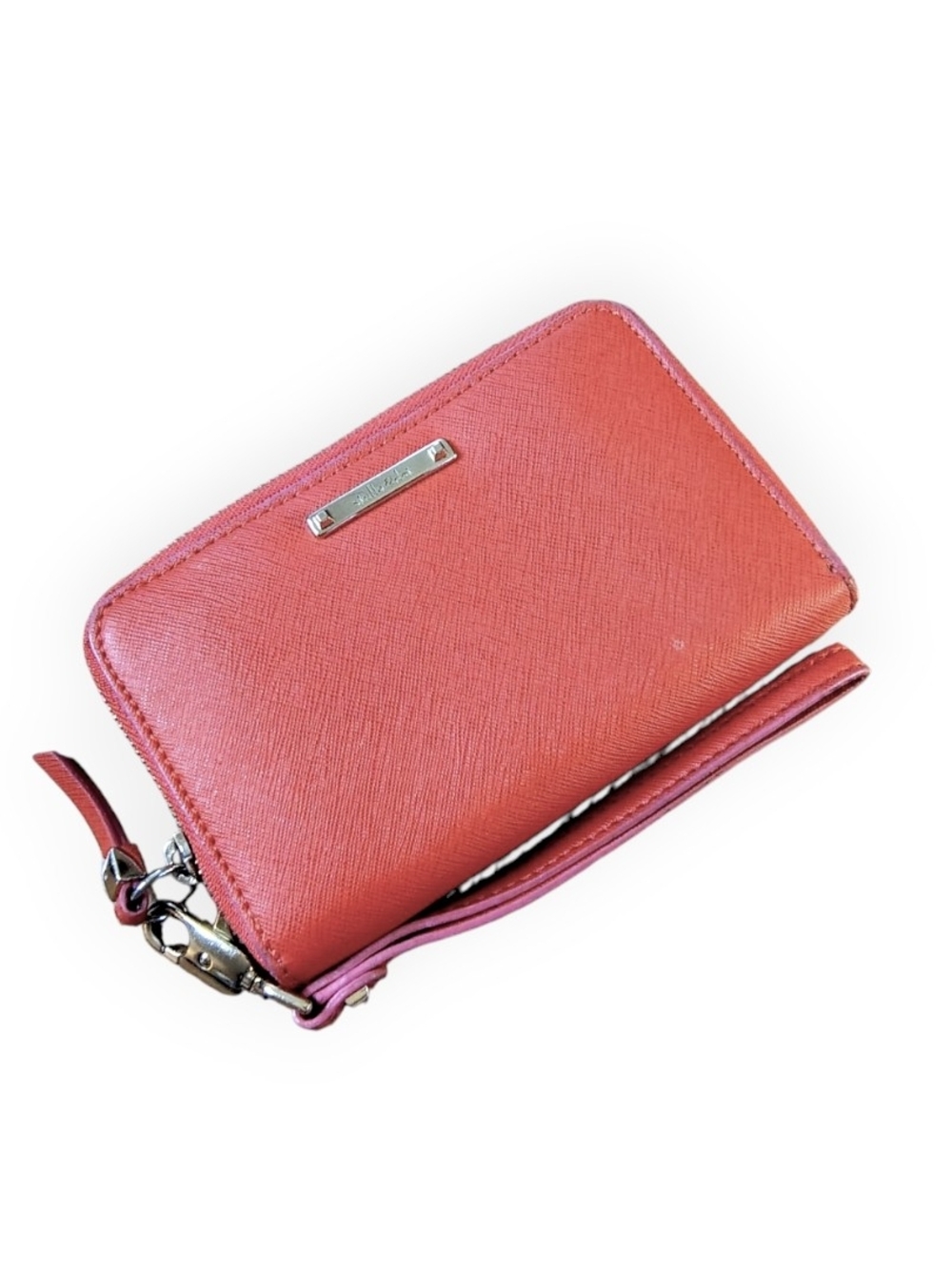 Stella & Dot Coral Zip Wristlet Wallet